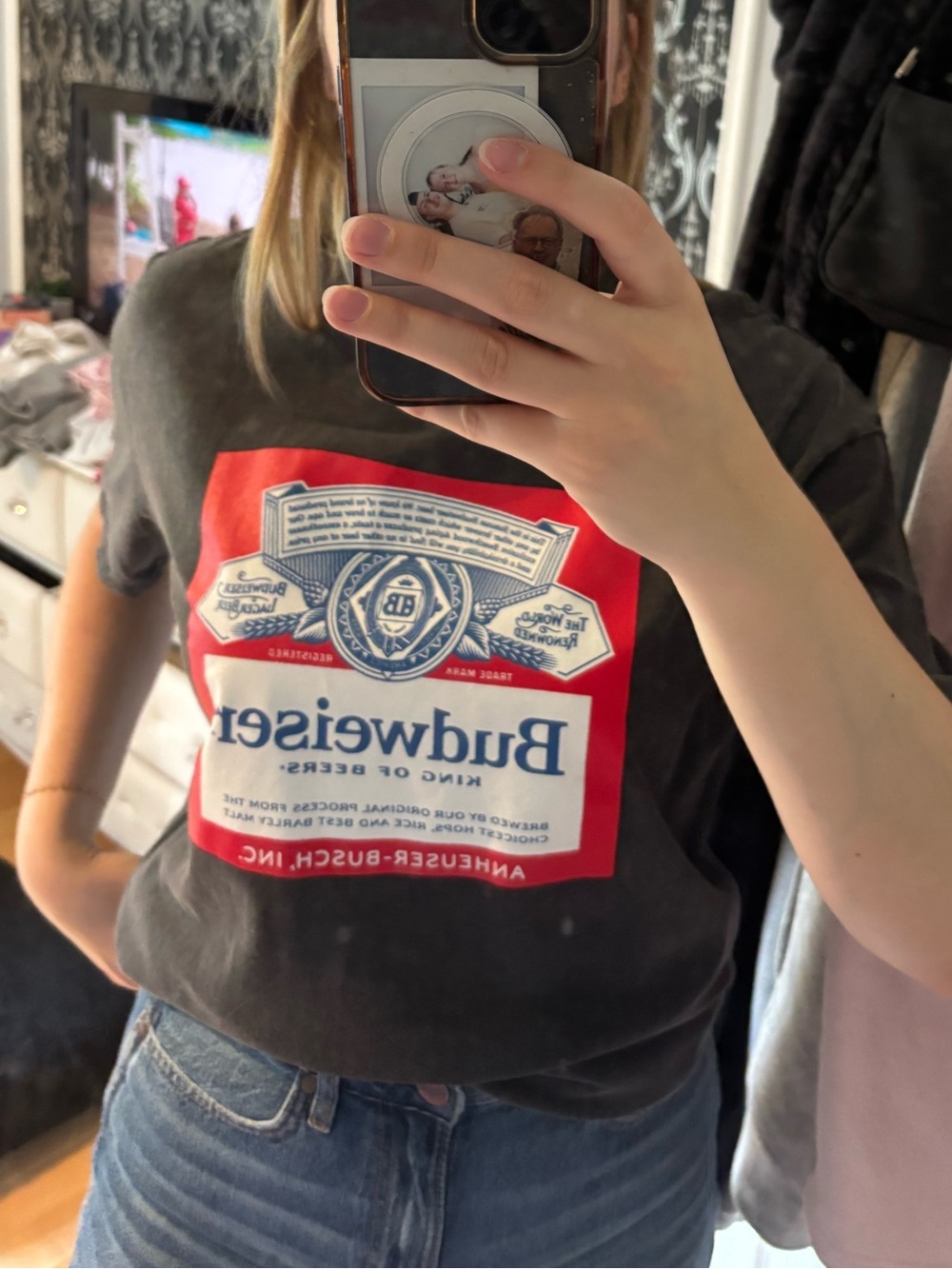 Budweiser Logo Graphic Tee - Black